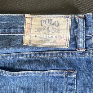 Polo Ralph Lauren Men's 33x22 PRL Vintage 67 Denim Jeans Straight Fits Blue